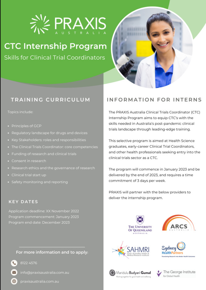 clinical research internship program